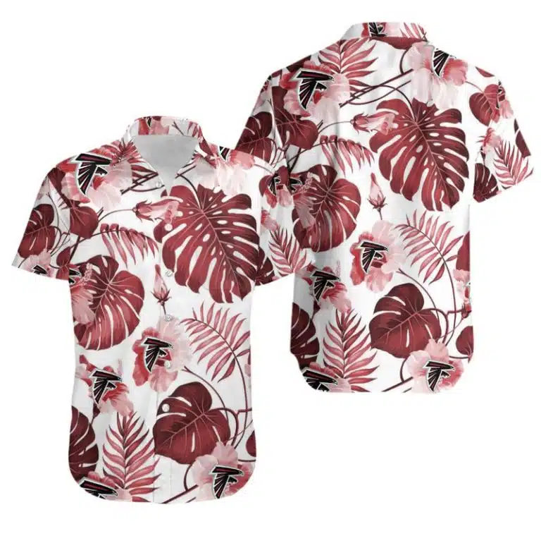 Combo Atlanta Falcons Button-Up Shirt & Men Shorts KF23