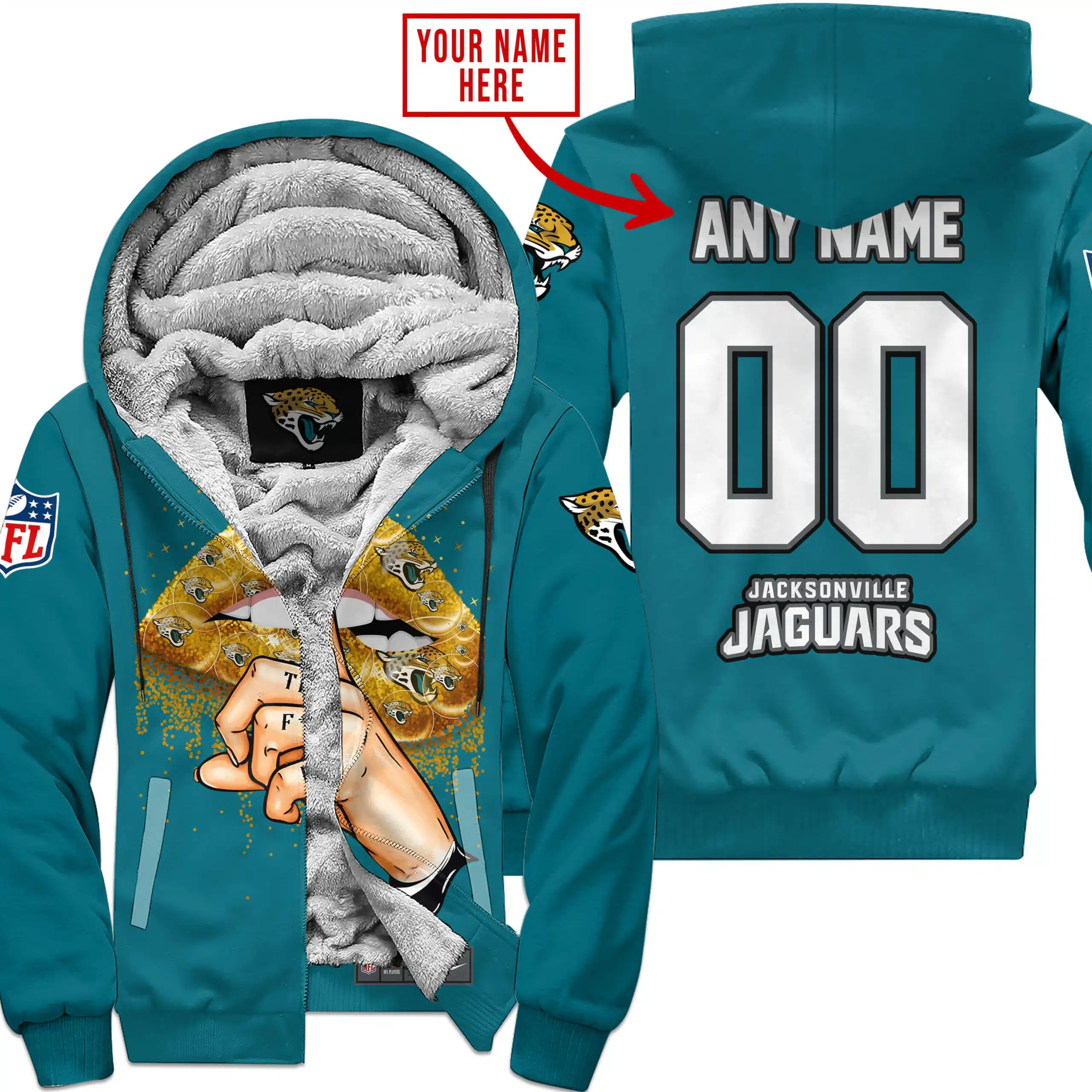 Shut The Fck Up | Jacksonville Jaguars | Custom Your Name - Image 2