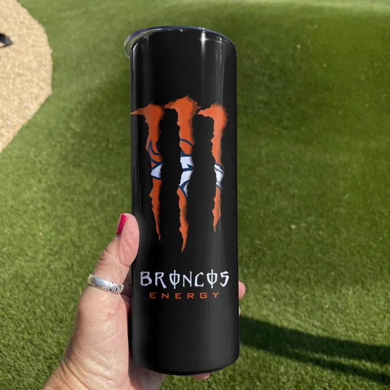 ΝFL10-Limited Edition Denver Broncos Skinny Tumbler Cup 20oz & 30oz - Image 3