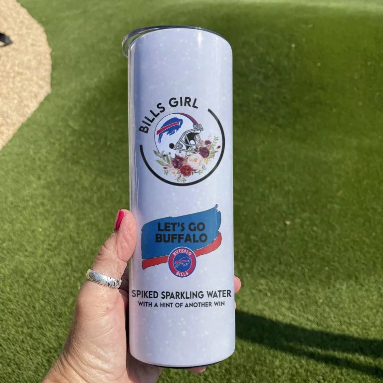 Νfl04-Buffalo Bills Girl Glitter Tumbler Cup 20oz & 30oz - Image 4