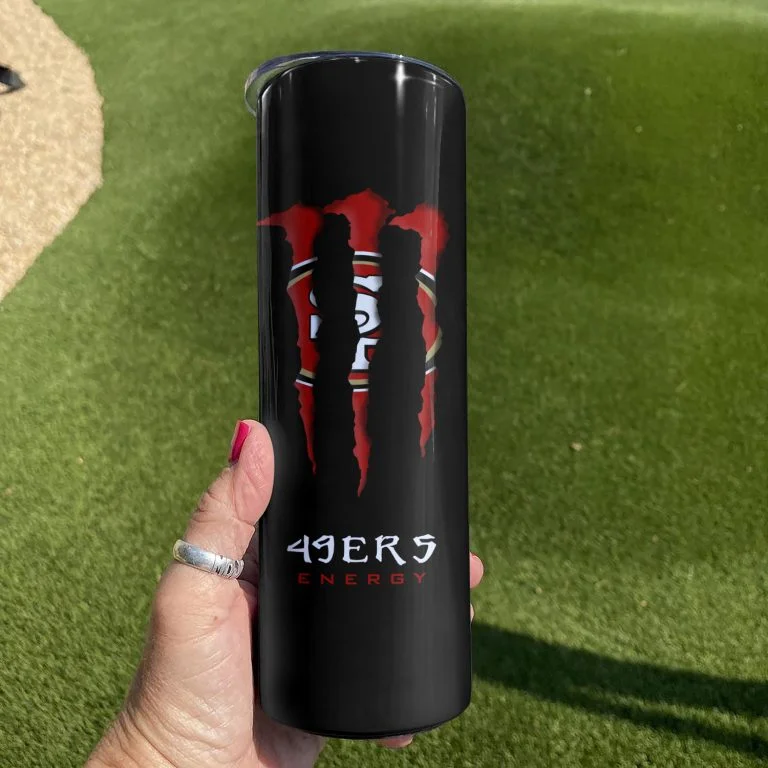 Νfl28-Limited San Francisco 49ers Skinny Tumbler Cup 20oz & 30oz - Image 3