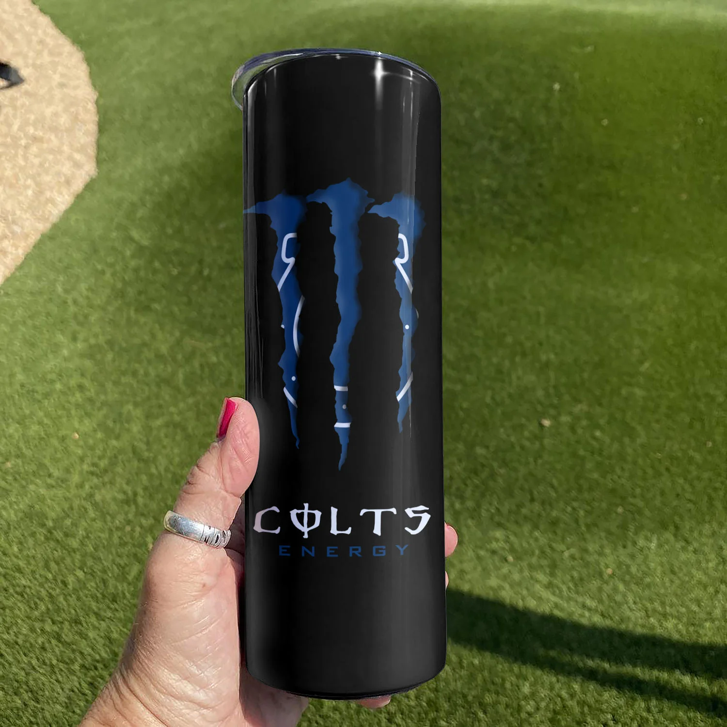 ΝFL14-Limited Edition Indianapolis Colts Skinny Tumbler Cup 20oz & 30oz - Image 3