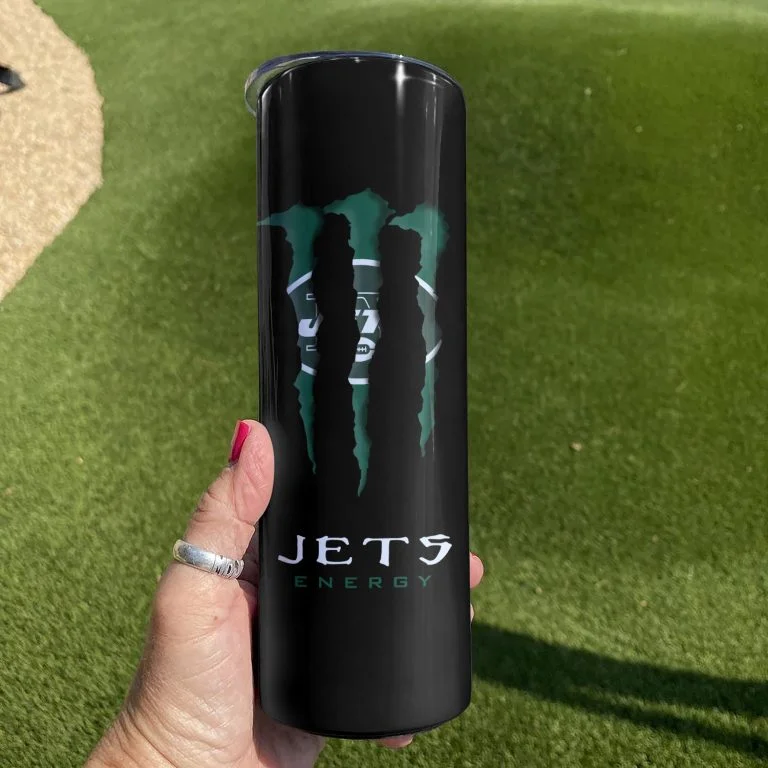 ΝFL22-Limited Edition New York Jets Skinny Tumbler Cup 20oz & 30oz - Image 3