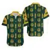 Combo Green Bay Packers Button-Up Shirt & Men Shorts CY13