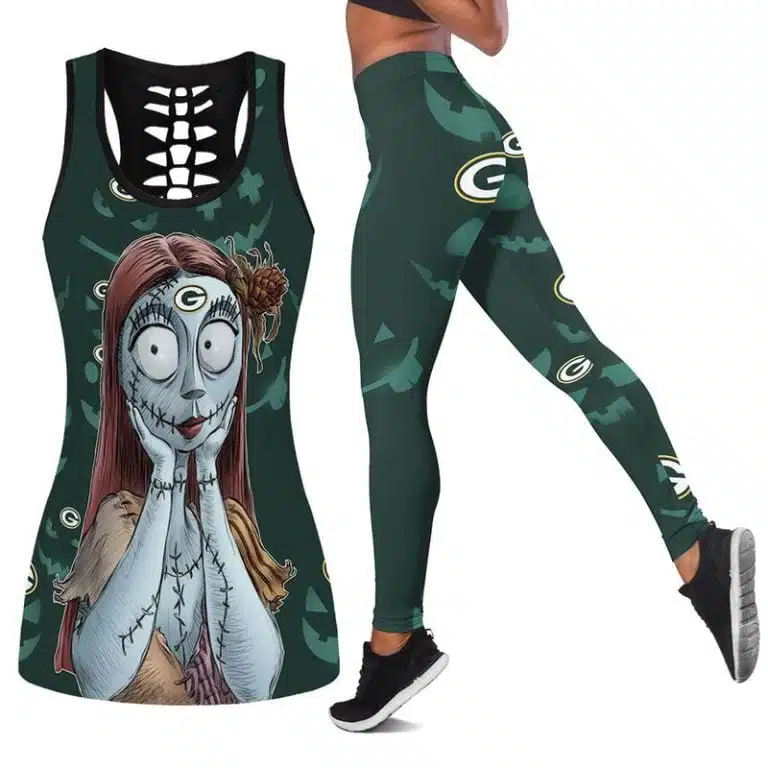 Green Bay Packers Women's Hollow Out Tank Top + Legging WT75
