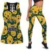 Green Bay Packers Women's Hollow Out Tank Top + Legging KY73