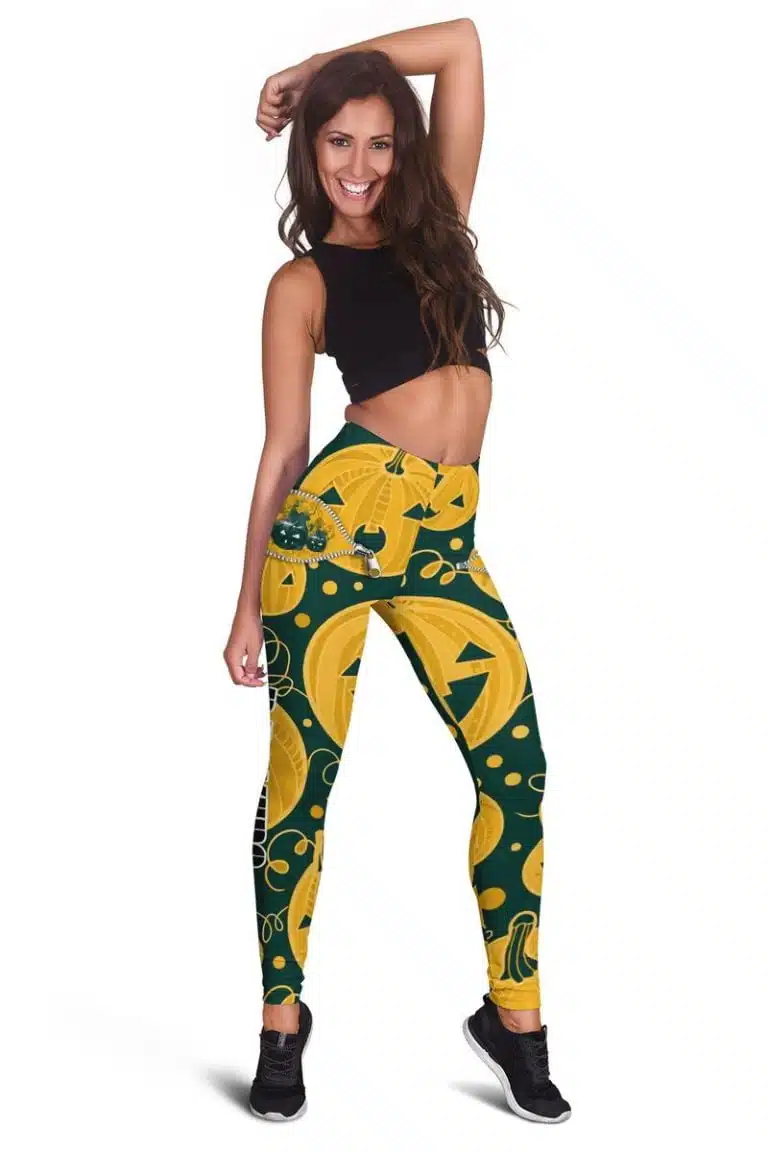 Green Bay Packers Women's Hollow Out Tank Top + Legging KY73 - Image 3