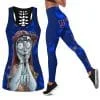 New York Giants Women's Hollow Out Tank Top + Legging RP71