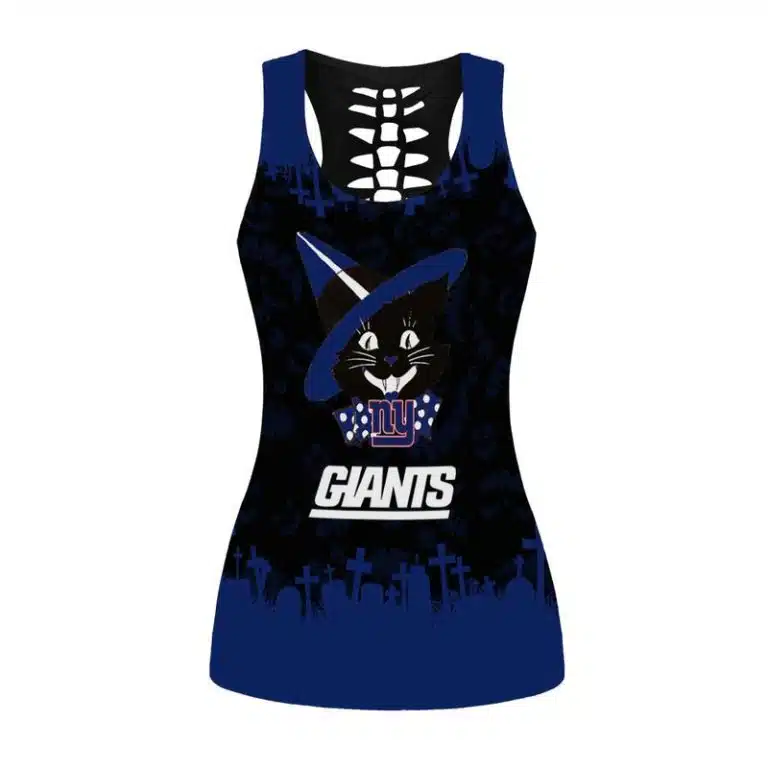 New York Giants Women's Hollow Out Tank Top + Legging IY76 - Image 2