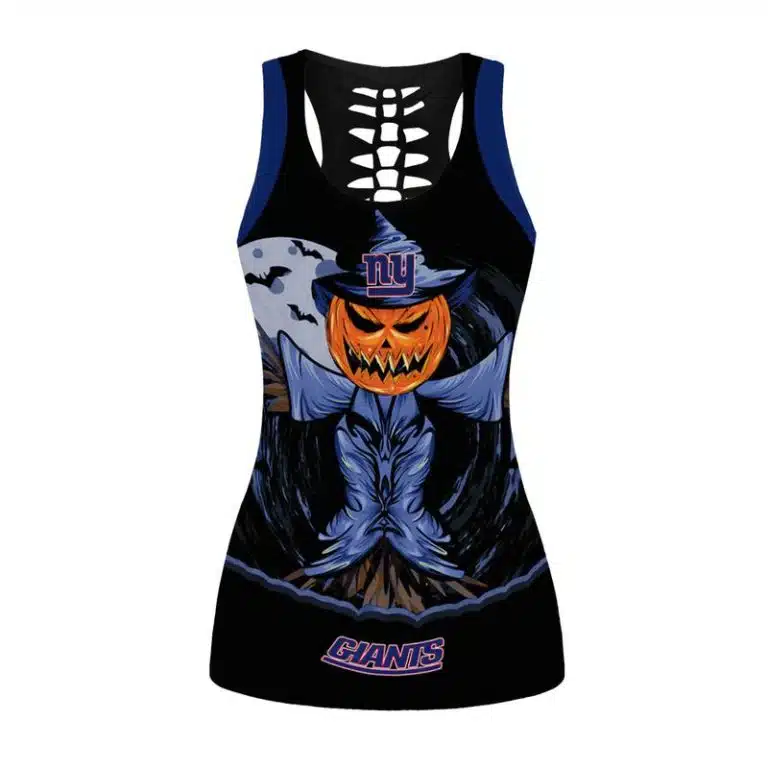 New York Giants Women's Hollow Out Tank Top + Legging KY57 - Image 2