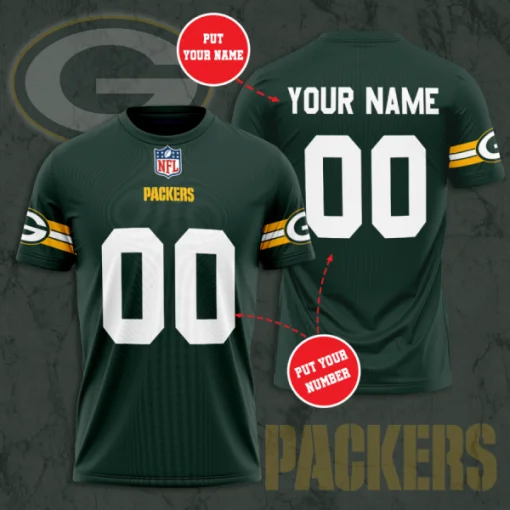 Customize Your Name Green Bay Packers BW67