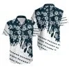 Combo Houston Texans Button-Up Shirt & Men Shorts KJ31