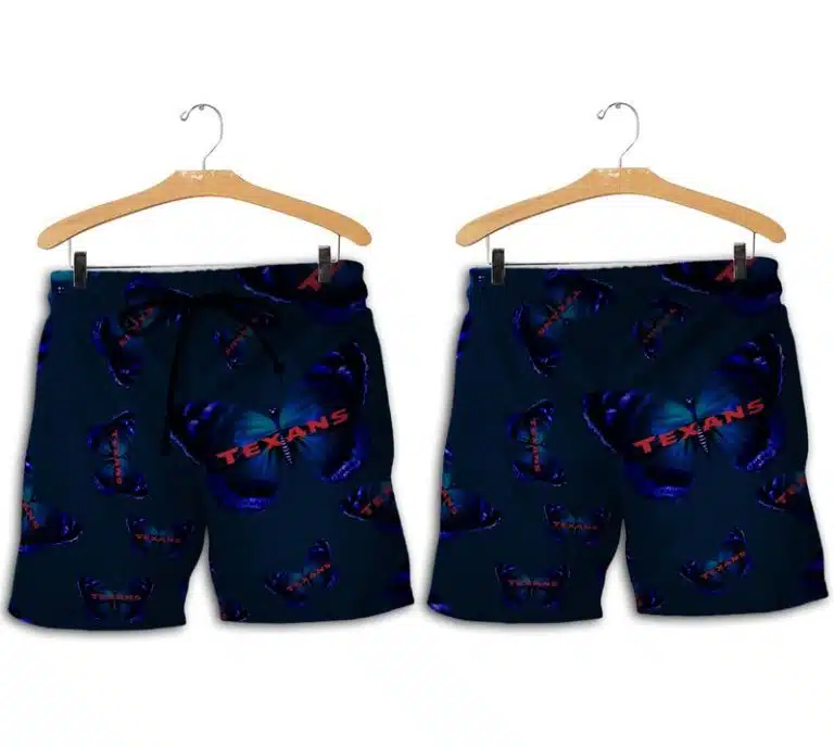 Combo Houston Texans Button-Up Shirt & Men Shorts JT89 - Image 2
