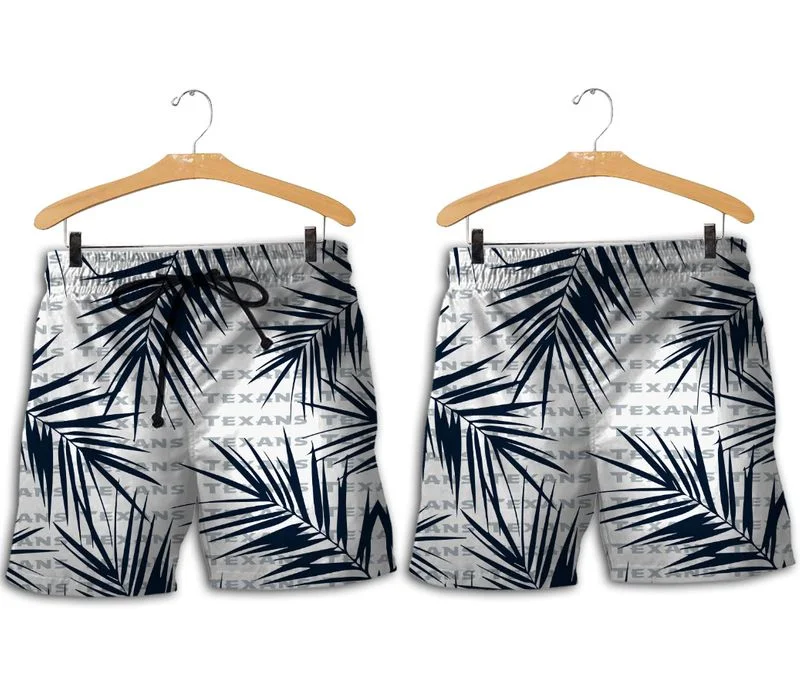 Combo Houston Texans Button-Up Shirt & Men Shorts CN28 - Image 2