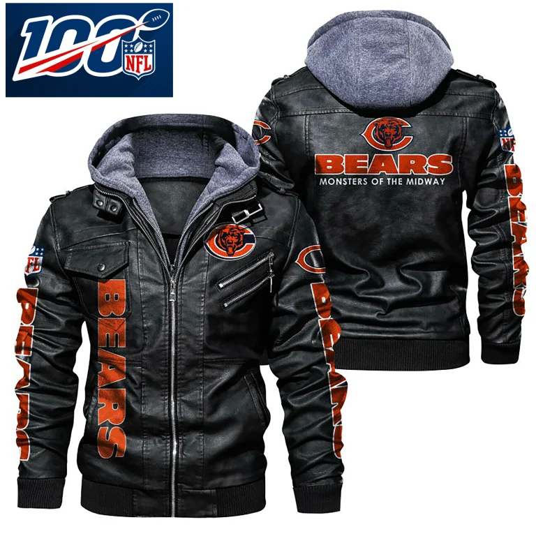 Chicago Bears Leather Jacket KL61
