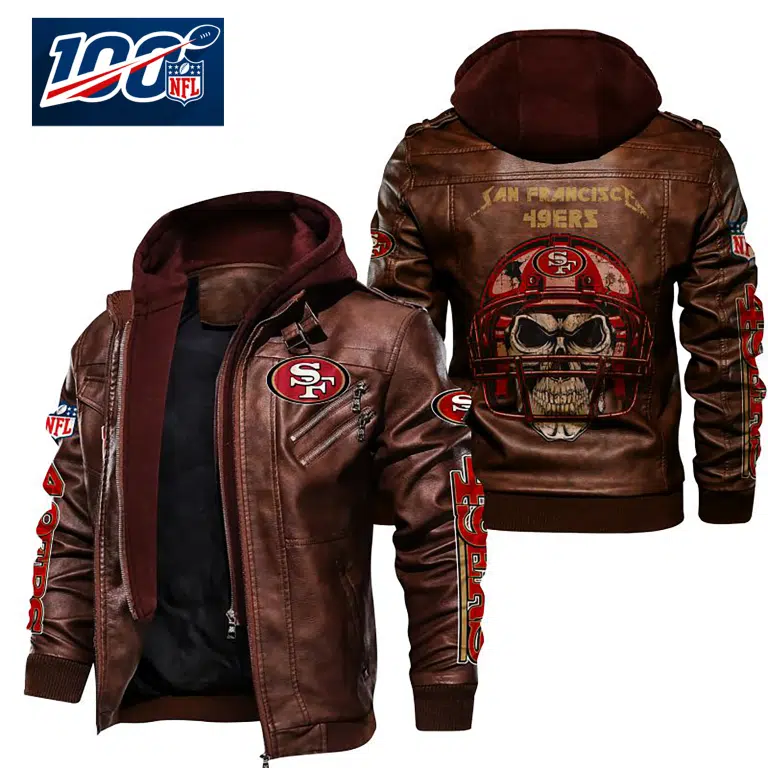San Francisco 49ers Leather Jacket KE25 - Image 2