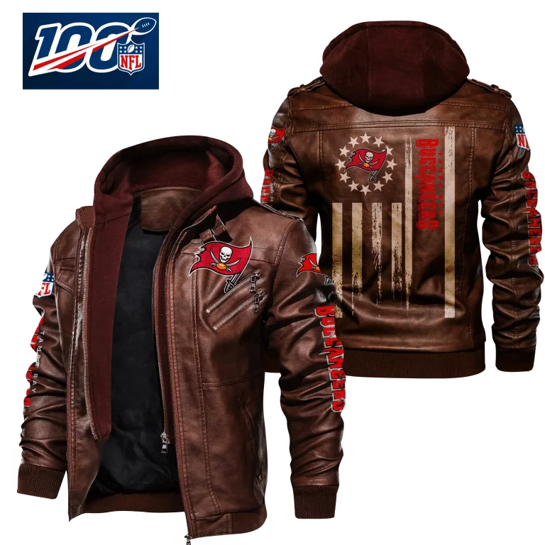 Tampa Bay Buccaneers Leather Jacket VK24 - Image 2