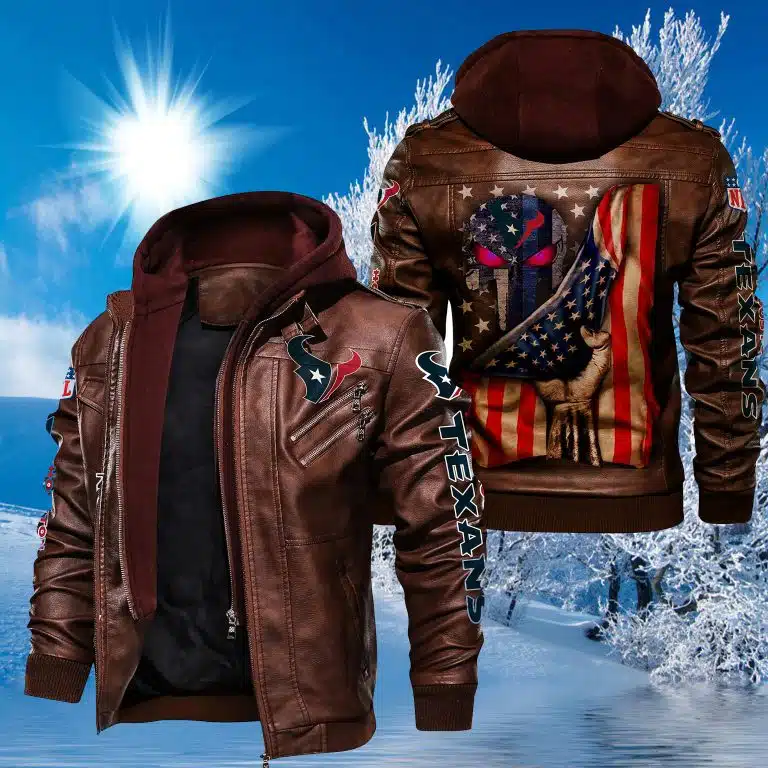 Houston Texans Leather Jacket FH57 - Image 2
