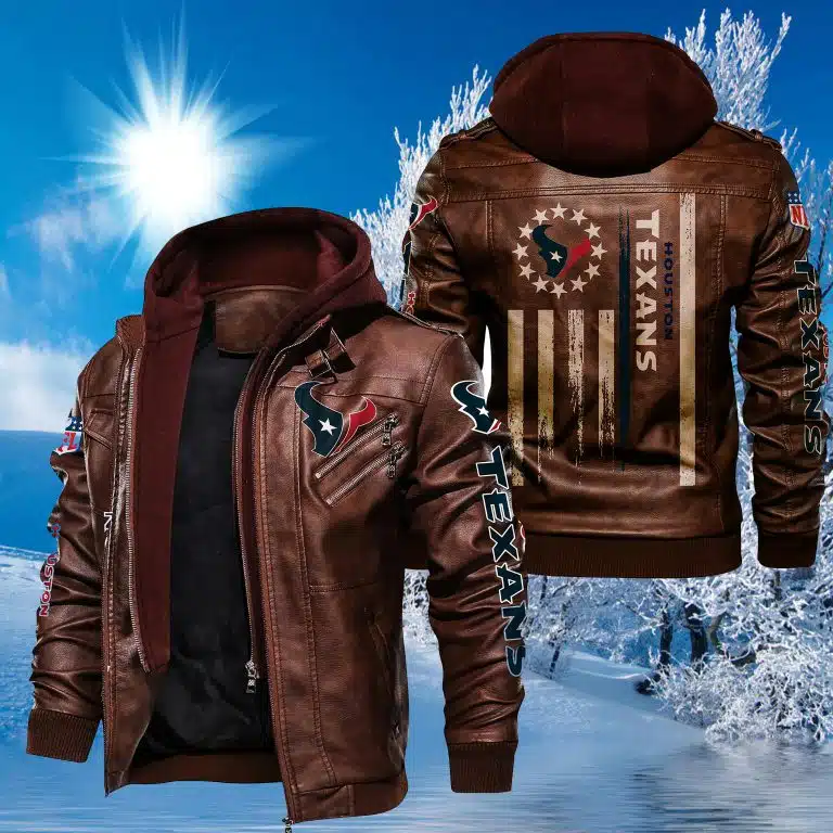 Houston Texans Leather Jacket BR13 - Image 2