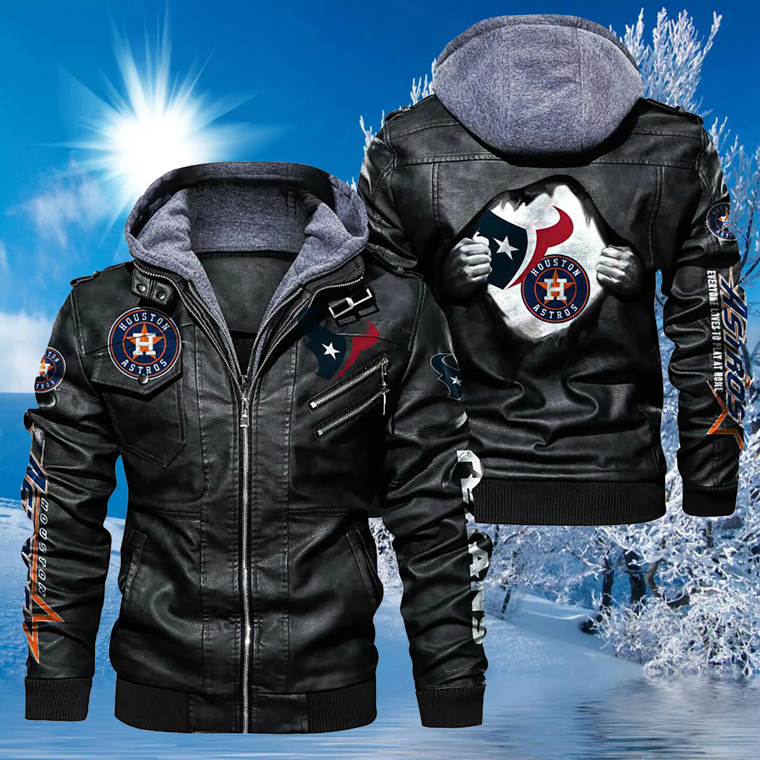 Houston Texans Leather Jacket VG39