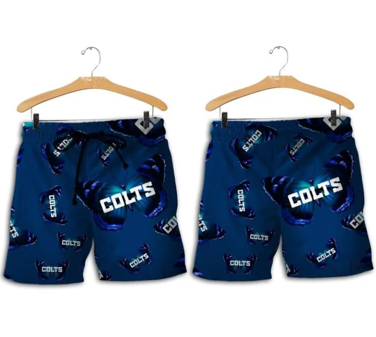 Combo Indianapolis Colts Button-Up Shirt & Men Shorts RK19 - Image 2