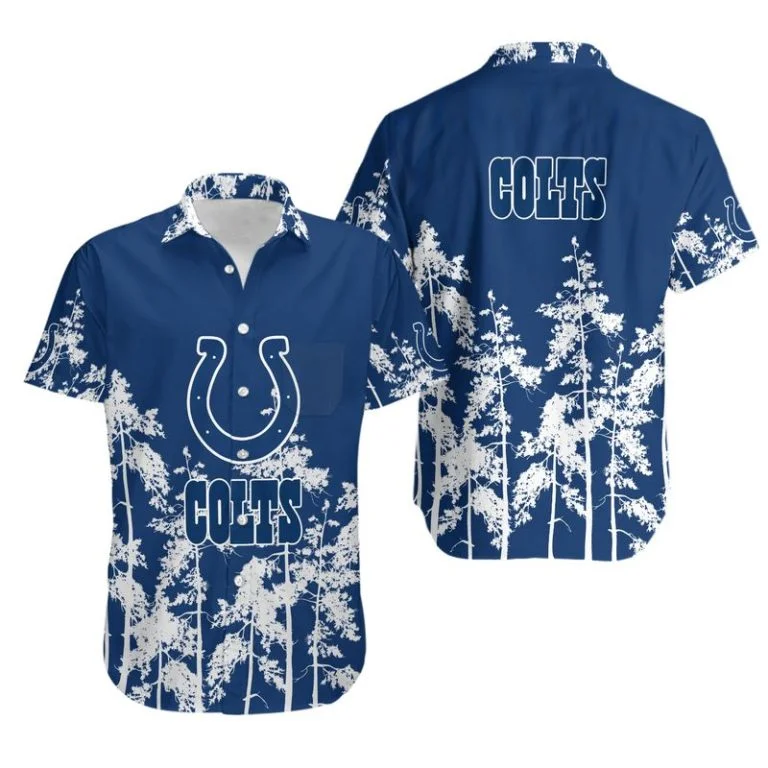 Combo Indianapolis Colts Button-Up Shirt & Men Shorts RM39