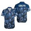 Combo Indianapolis Colts Button-Up Shirt & Men Shorts KH17
