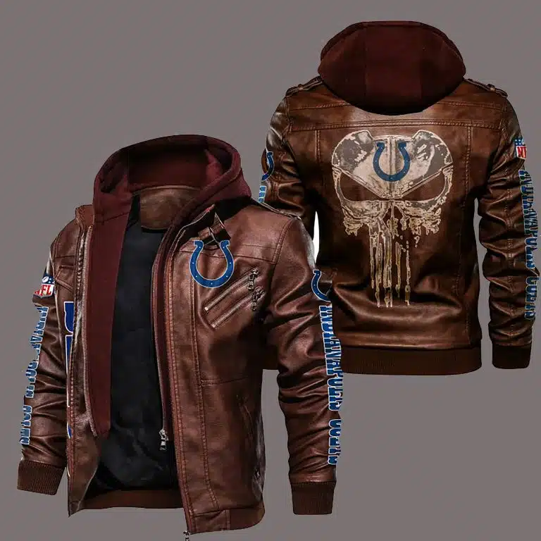 Indianapolis Colts Leather Jacket YE21 - Image 2