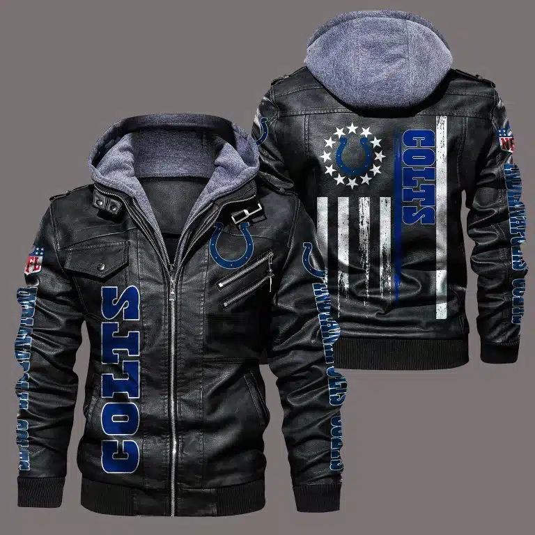 Indianapolis Colts Leather Jacket KY91