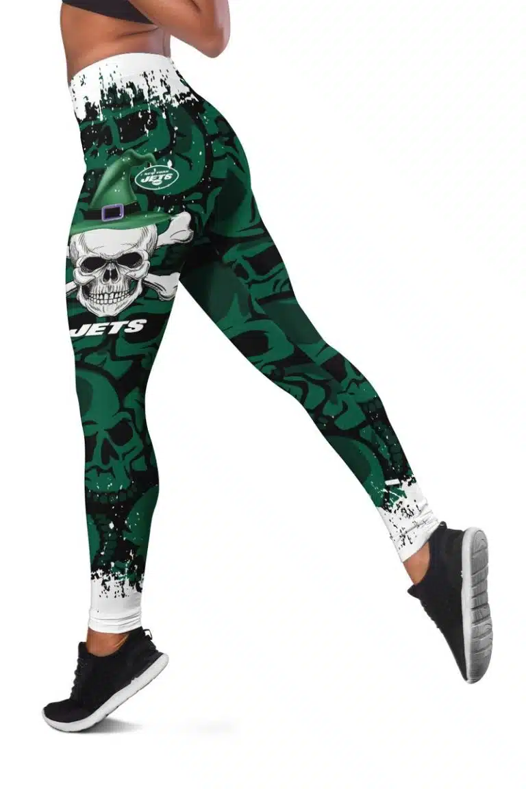 New York Jets Women's Hollow Out Tank Top & Legging CJ38 - Image 3