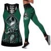 New York Jets Women's Hollow Out Tank Top & Legging IT13