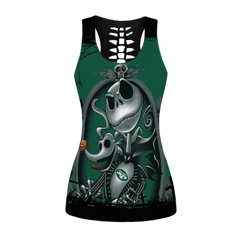 New York Jets Women's Hollow Out Tank Top & Legging IT13 - Image 2