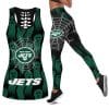 New York Jets Women's Hollow Out Tank Top & Legging KH23