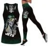 New York Jets Women's Hollow Out Tank Top & Legging KH83