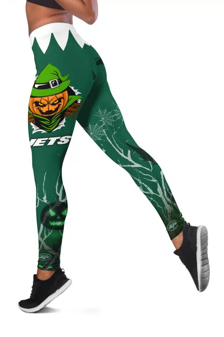New York Jets Women's Hollow Out Tank Top & Legging JG13 - Image 3