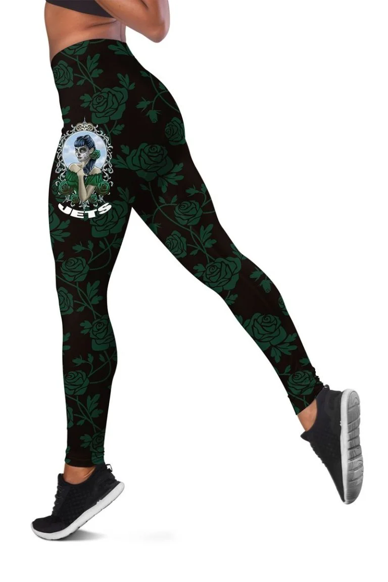 New York Jets Women's Hollow Out Tank Top & Legging KH33 - Image 3