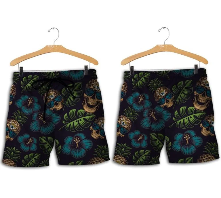 Combo Jacksonville Jaguars Button-Up Shirt & Men Shorts EH71 - Image 2