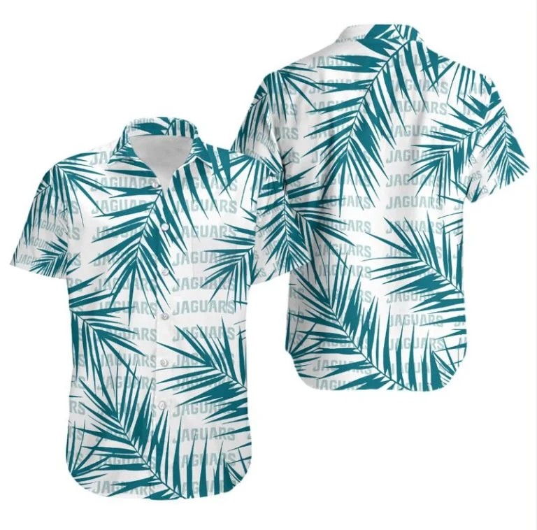 Combo Jacksonville Jaguars Button-Up Shirt & Men Shorts CK61