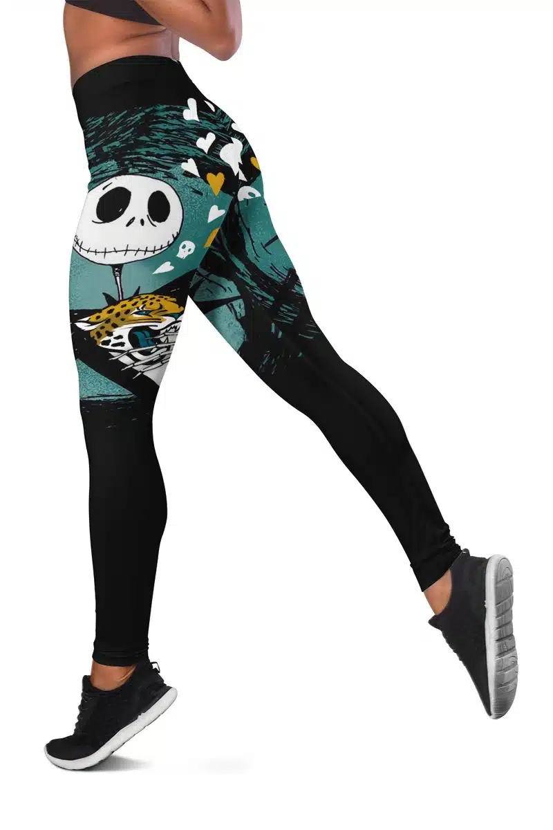 Jacksonville Jaguars Women's Criss Cross Tank Top & Legging KF67 - Image 3