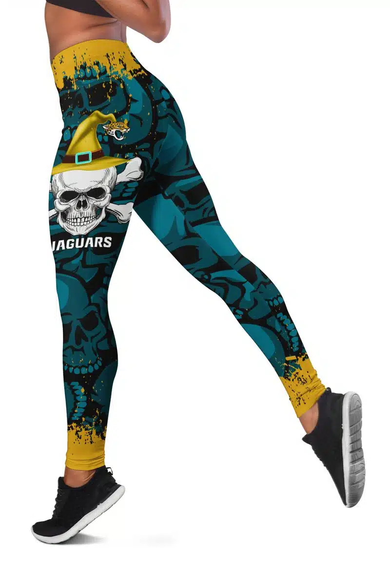 Jacksonville Jaguars Women's Criss Cross Tank Top & Legging NG58 - Image 3