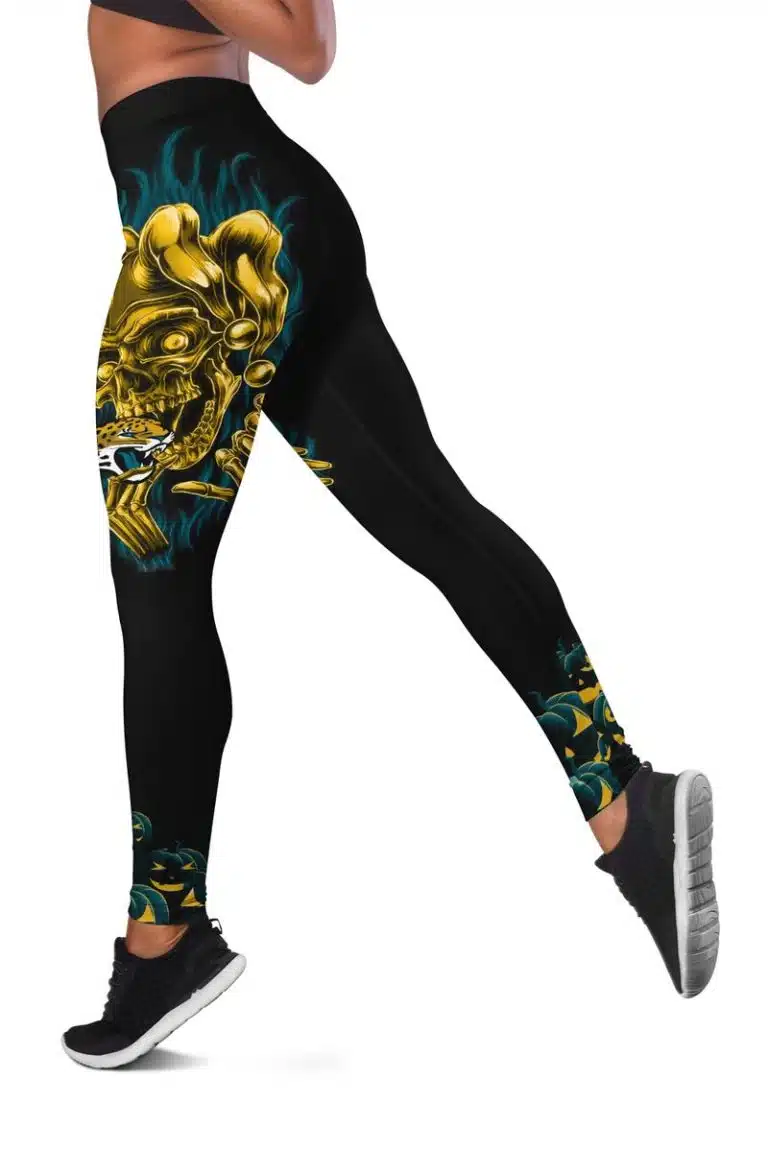 Jacksonville Jaguars Women's Criss Cross Tank Top & Legging TE76 - Image 3