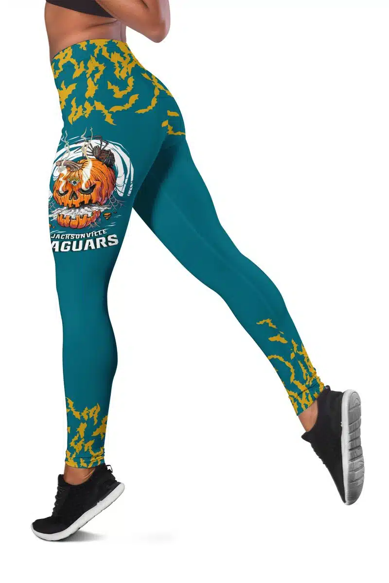 Jacksonville Jaguars Women's Criss Cross Tank Top & Legging BS64 - Image 3