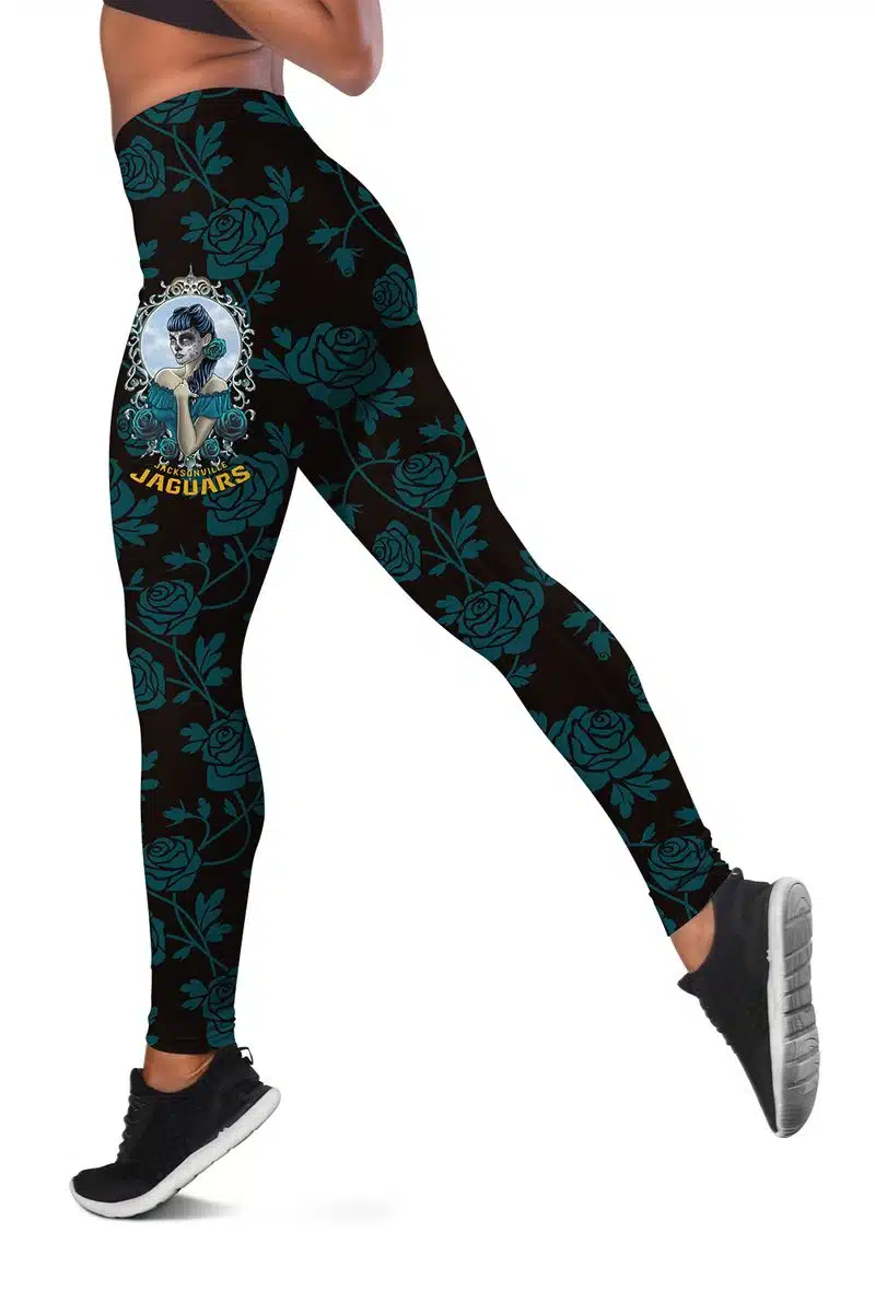 Jacksonville Jaguars Women's Criss Cross Tank Top & Legging OT13 - Image 3