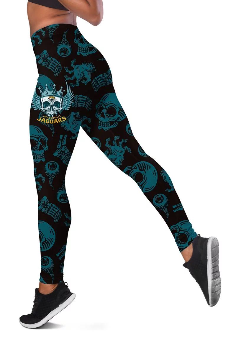 Jacksonville Jaguars Women's Criss Cross Tank Top & Legging EI44 - Image 3