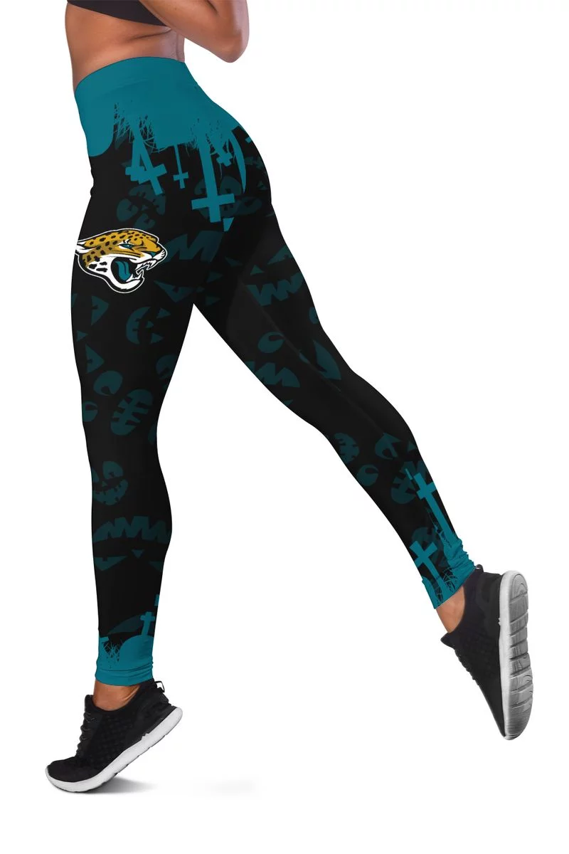 Jacksonville Jaguars Women's Criss Cross Tank Top & Legging FN71 - Image 3
