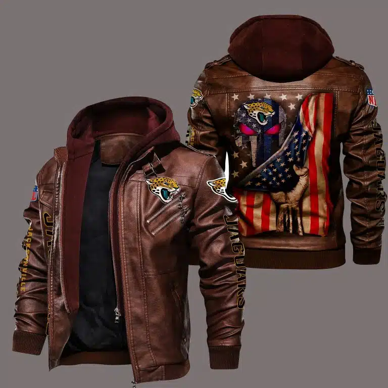 Jacksonville Jaguars Leather Jacket NF43 - Image 2