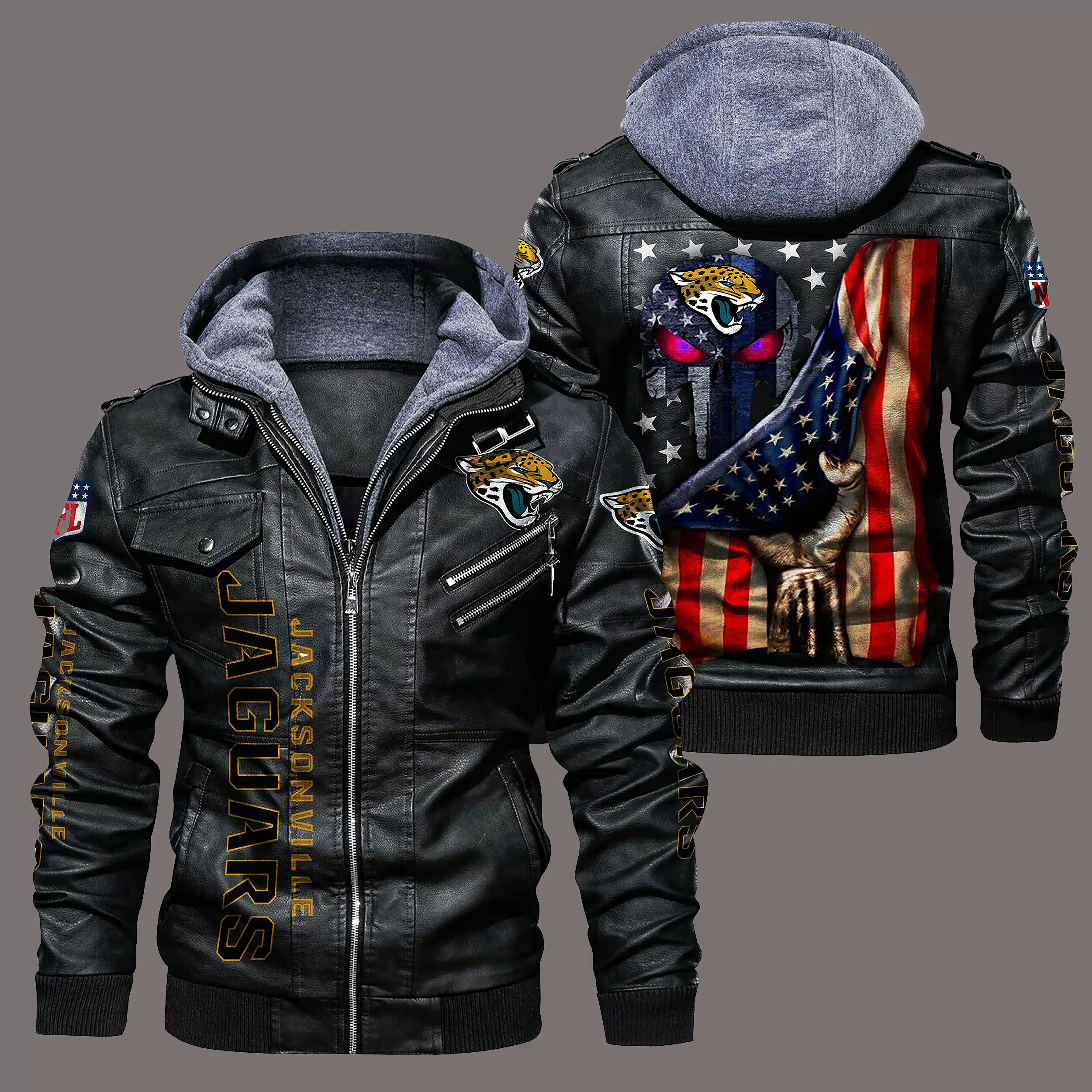Jacksonville Jaguars Leather Jacket NF43