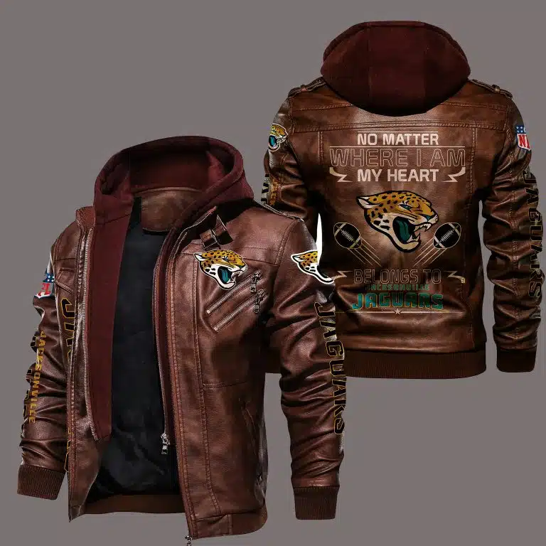 Jacksonville Jaguars Leather Jacket RH64 - Image 2