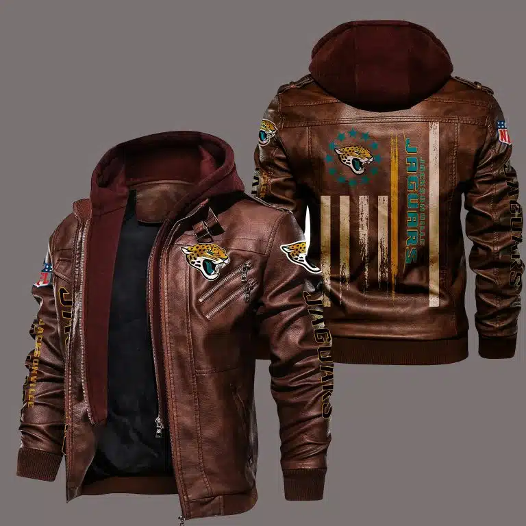 Jacksonville Jaguars Leather Jacket KG27 - Image 2
