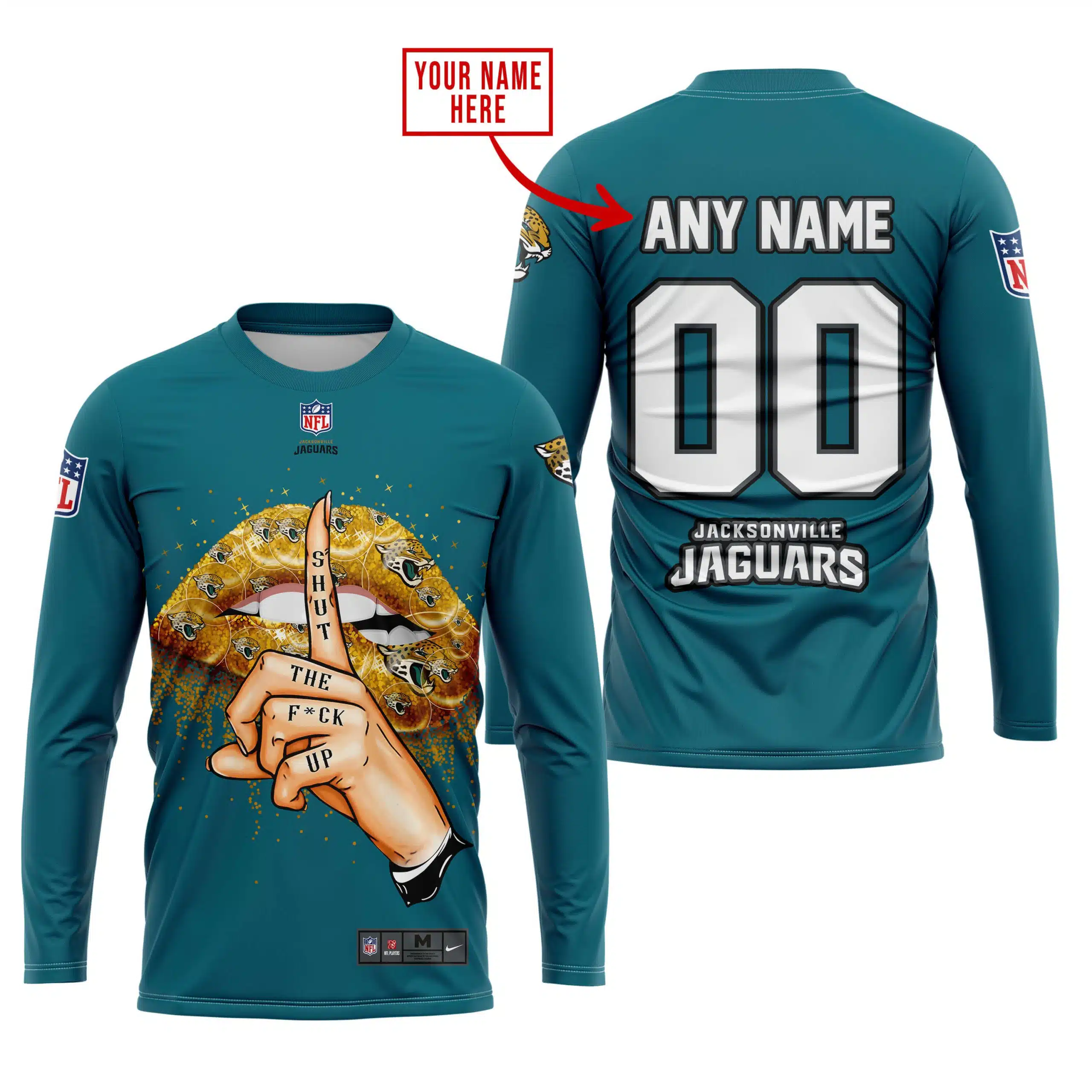 Shut The Fck Up | Jacksonville Jaguars | Custom Your Name - Image 3